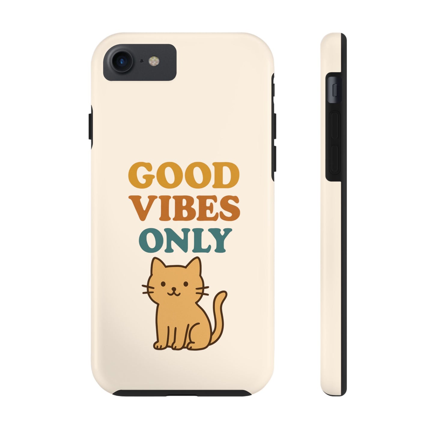 Good Vibes Only Cat Phone Case - Tough and Stylish Protection