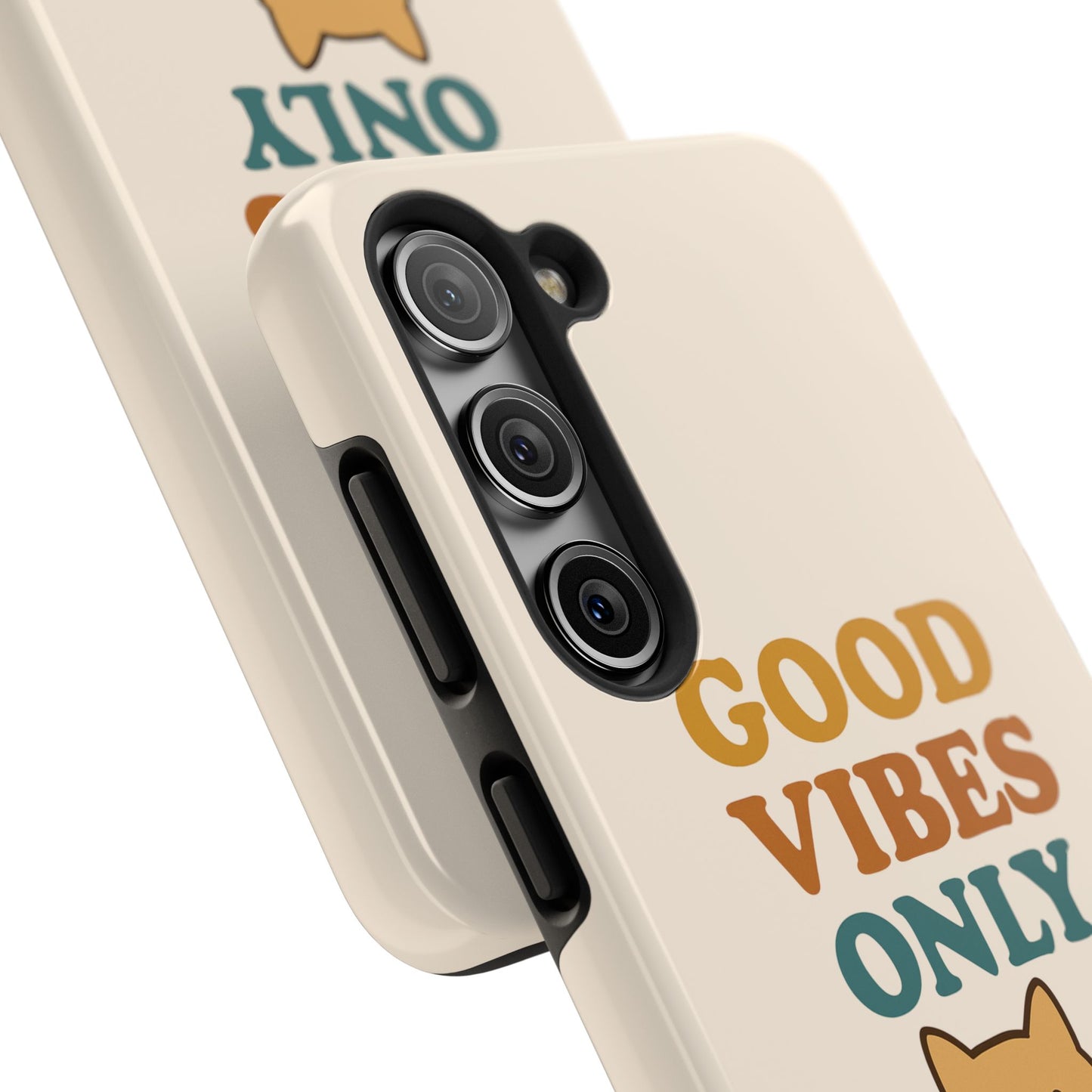 Good Vibes Only Cat Phone Case - Tough and Stylish Protection