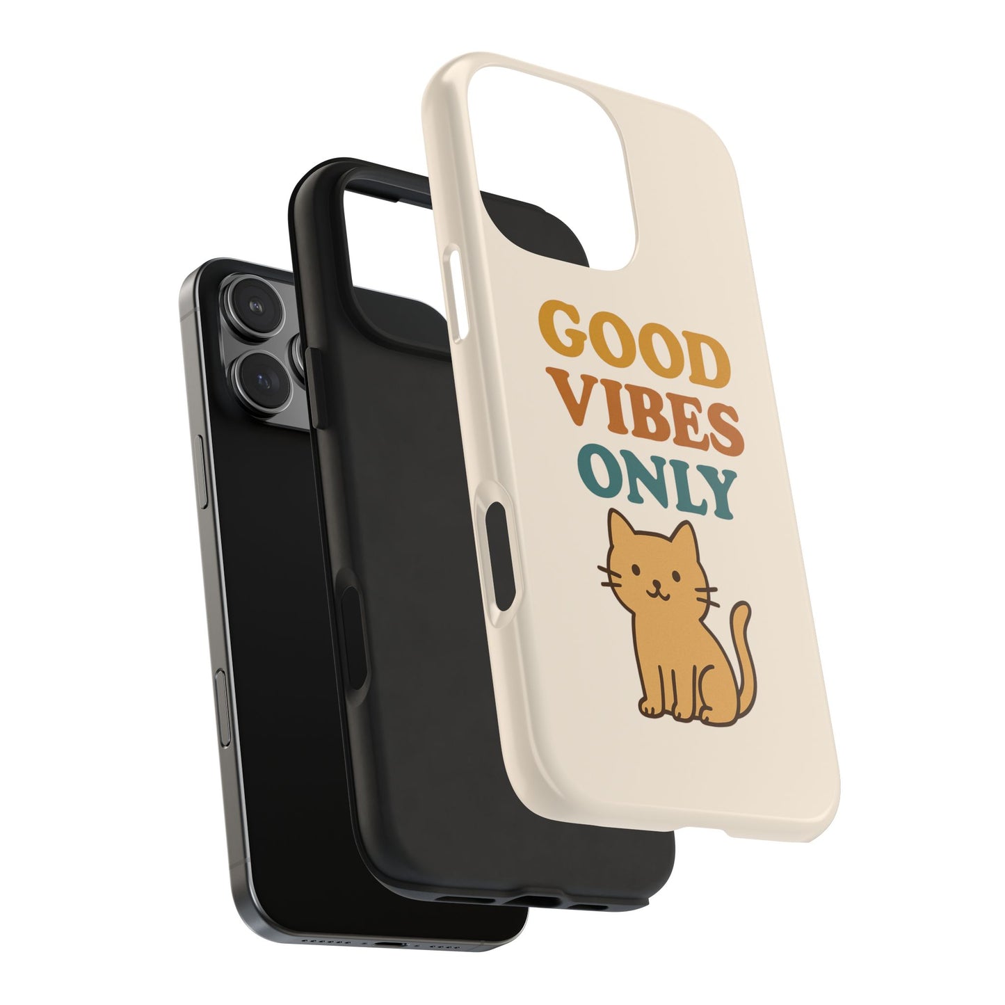 Good Vibes Only Cat Phone Case - Tough and Stylish Protection