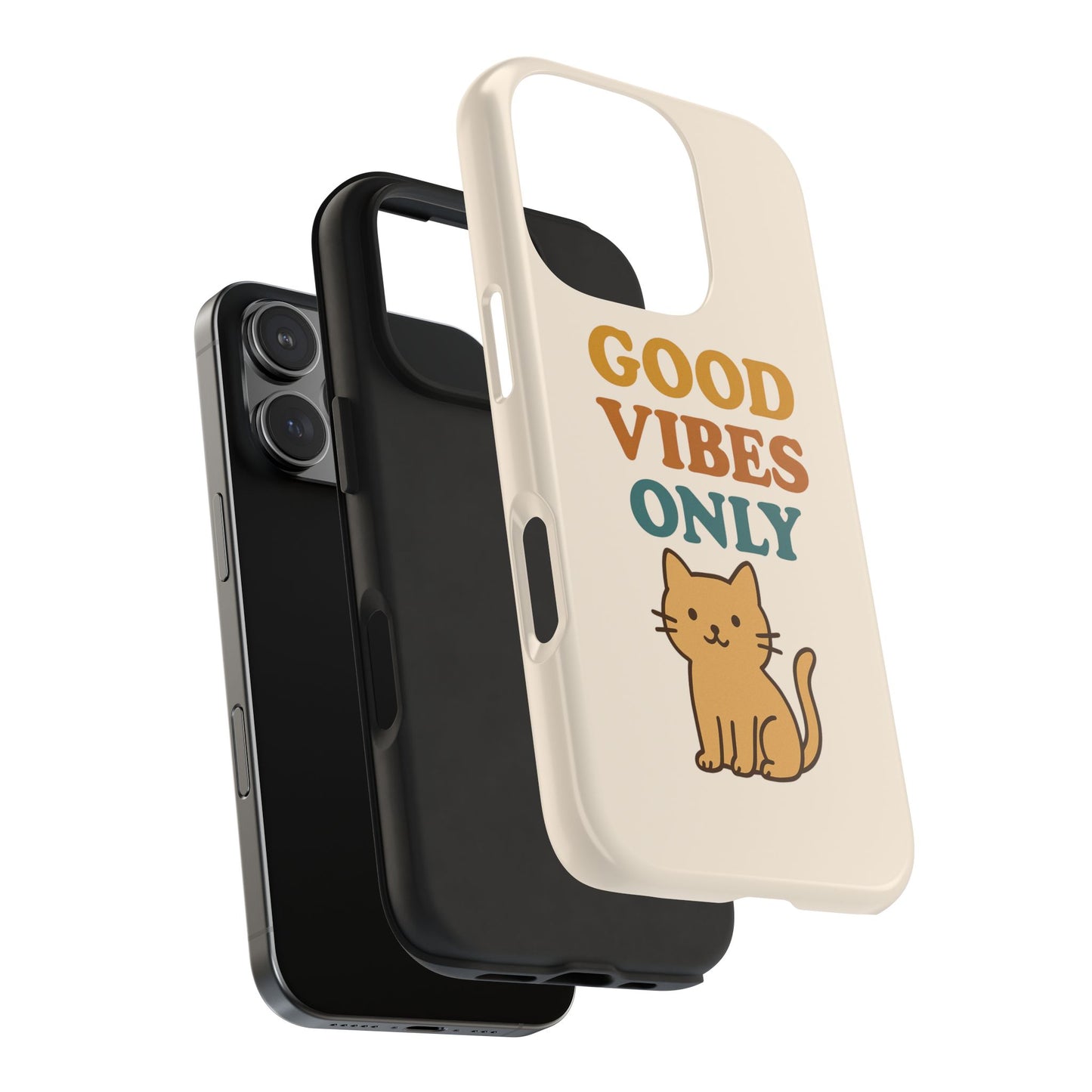 Good Vibes Only Cat Phone Case - Tough and Stylish Protection
