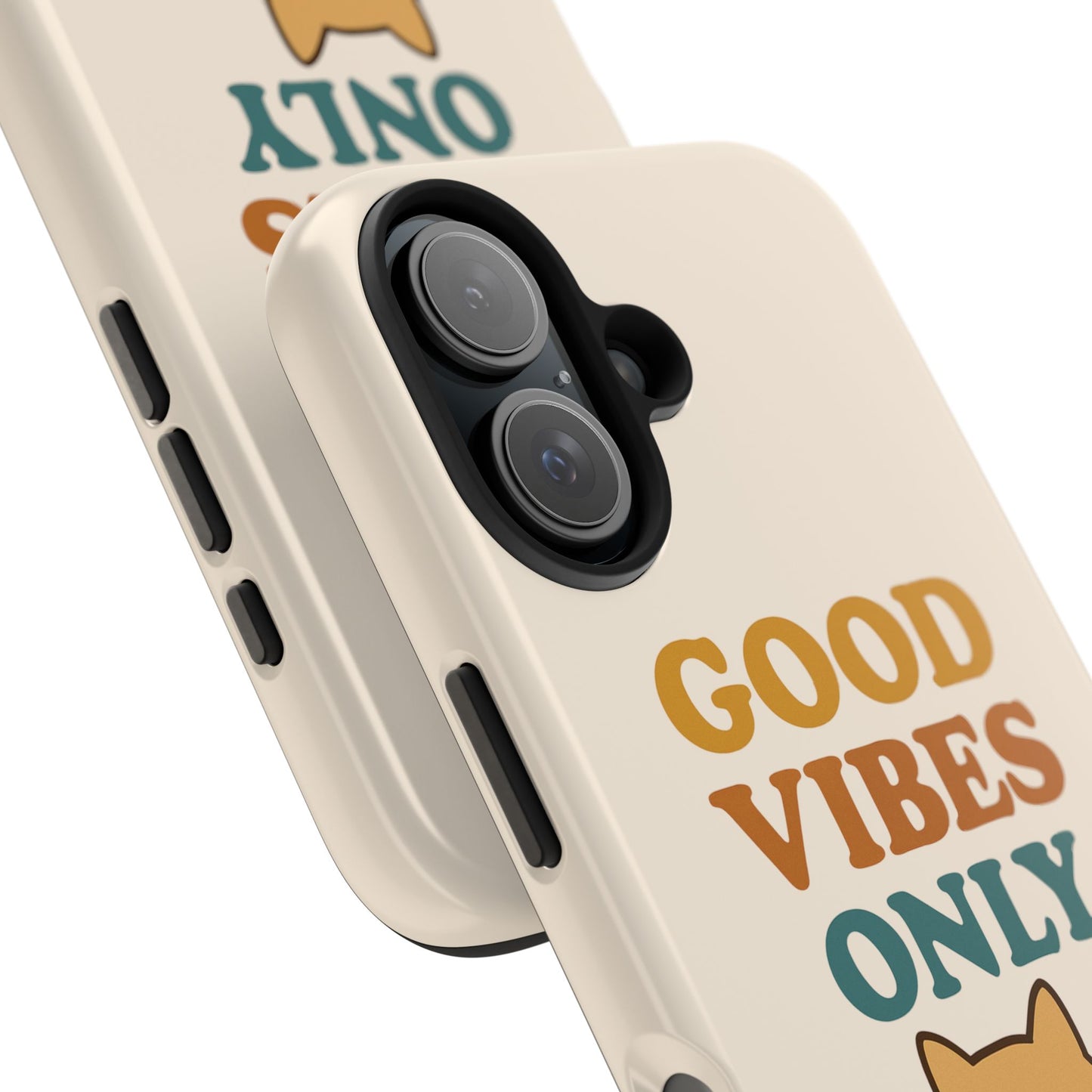 Good Vibes Only Cat Phone Case - Tough and Stylish Protection