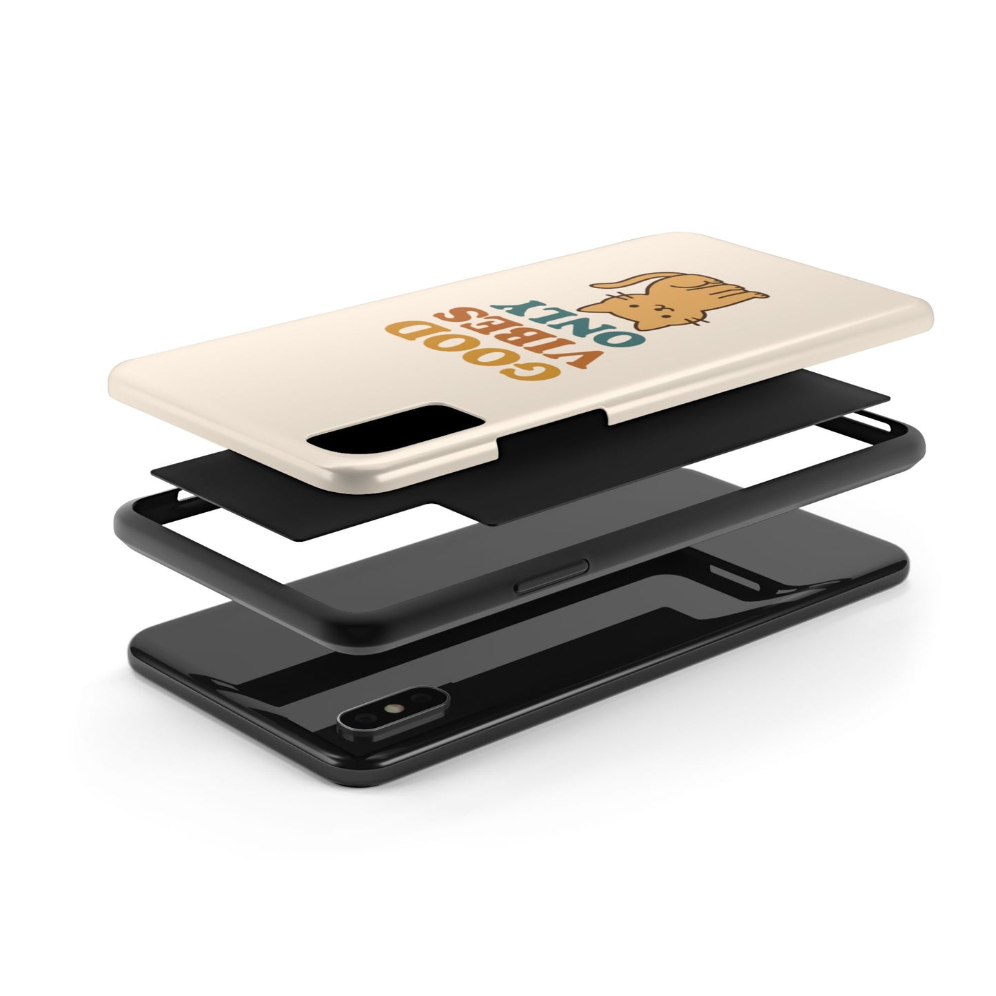 Good Vibes Only Cat Phone Case - Tough and Stylish Protection