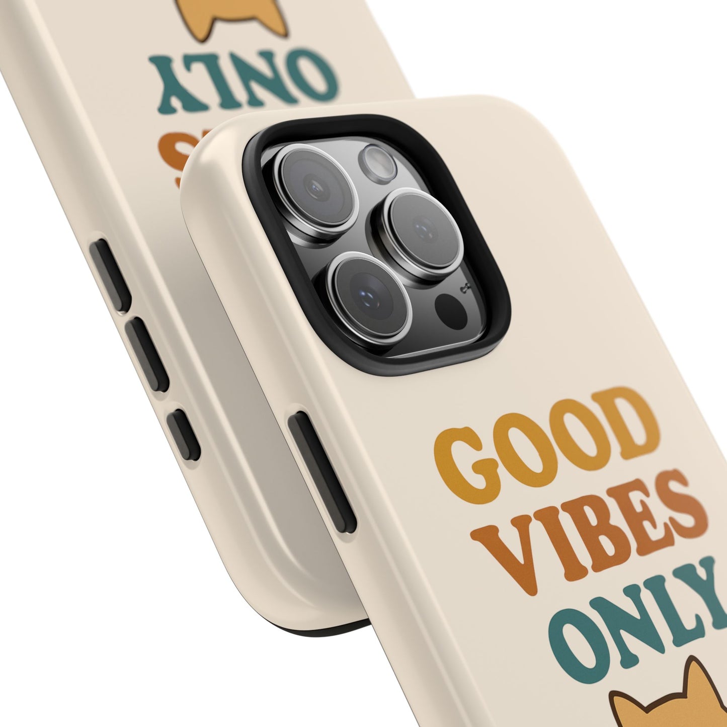Good Vibes Only Cat Phone Case - Tough and Stylish Protection