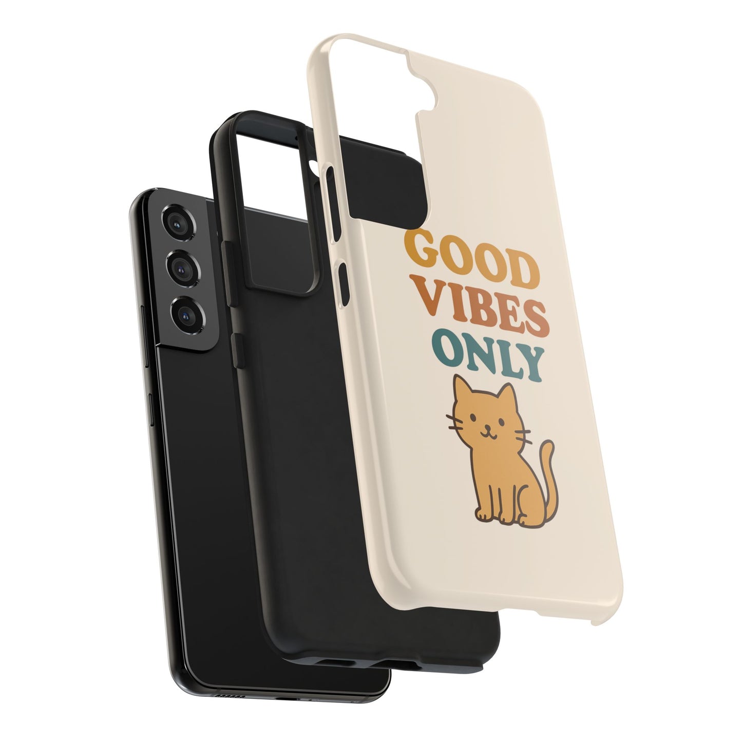 Good Vibes Only Cat Phone Case - Tough and Stylish Protection