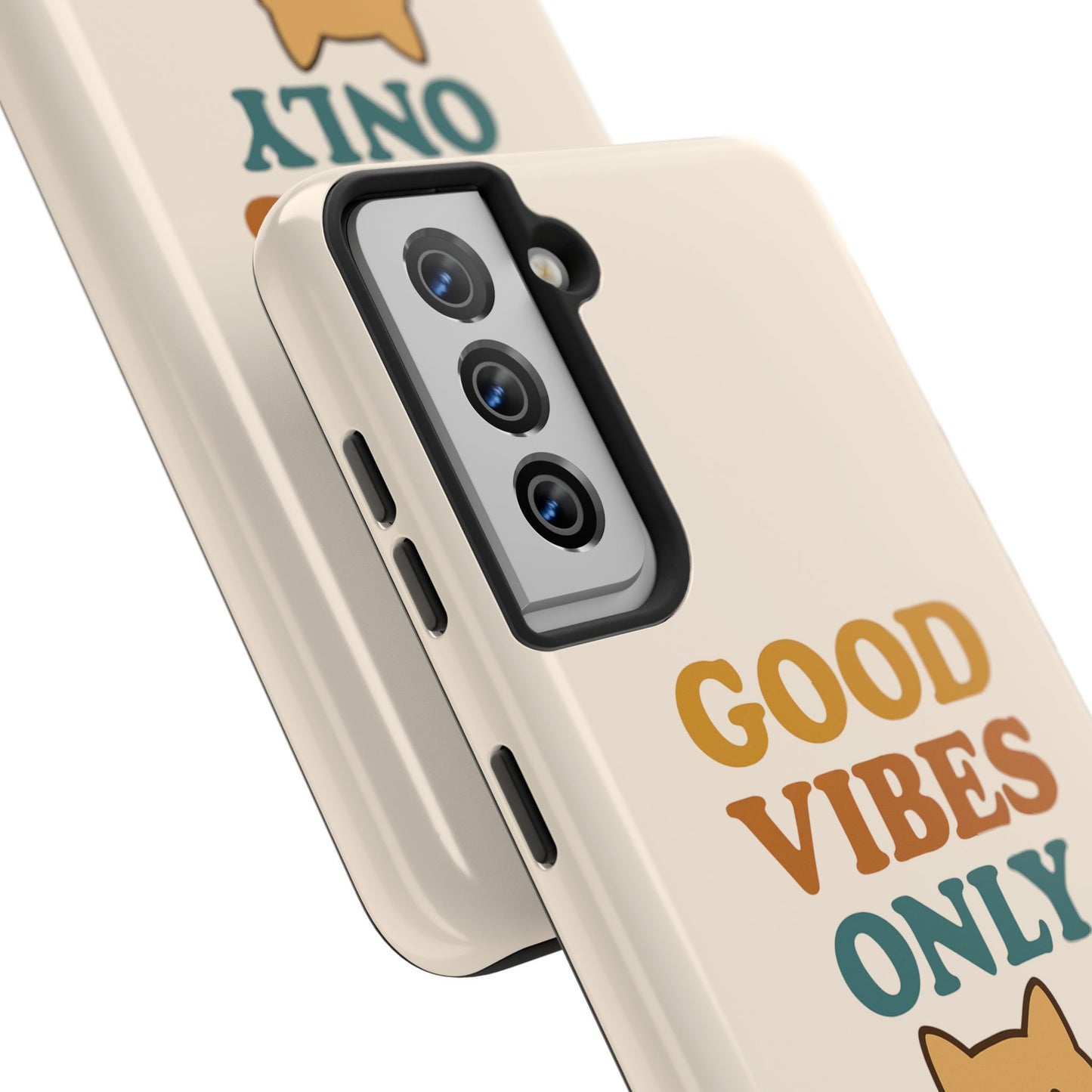 Good Vibes Only Cat Phone Case - Tough and Stylish Protection