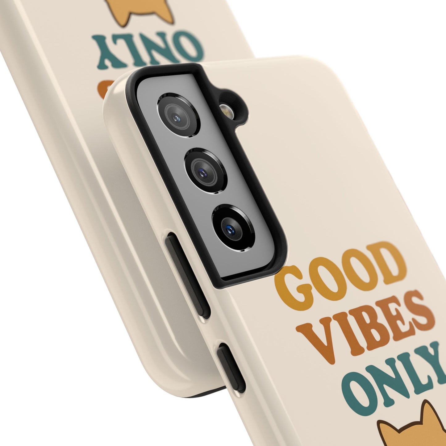 Good Vibes Only Cat Phone Case - Tough and Stylish Protection