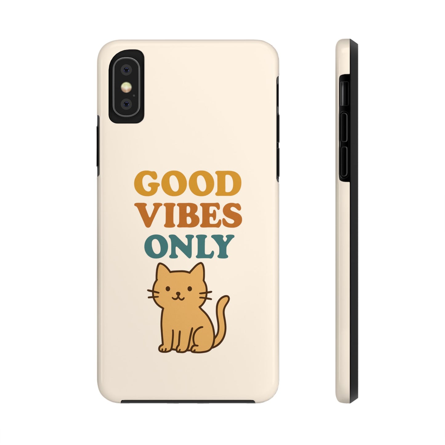 Good Vibes Only Cat Phone Case - Tough and Stylish Protection