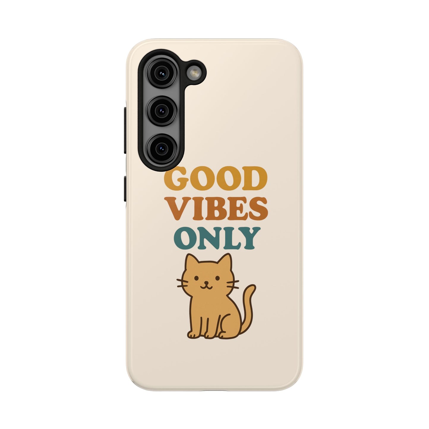 Good Vibes Only Cat Phone Case - Tough and Stylish Protection