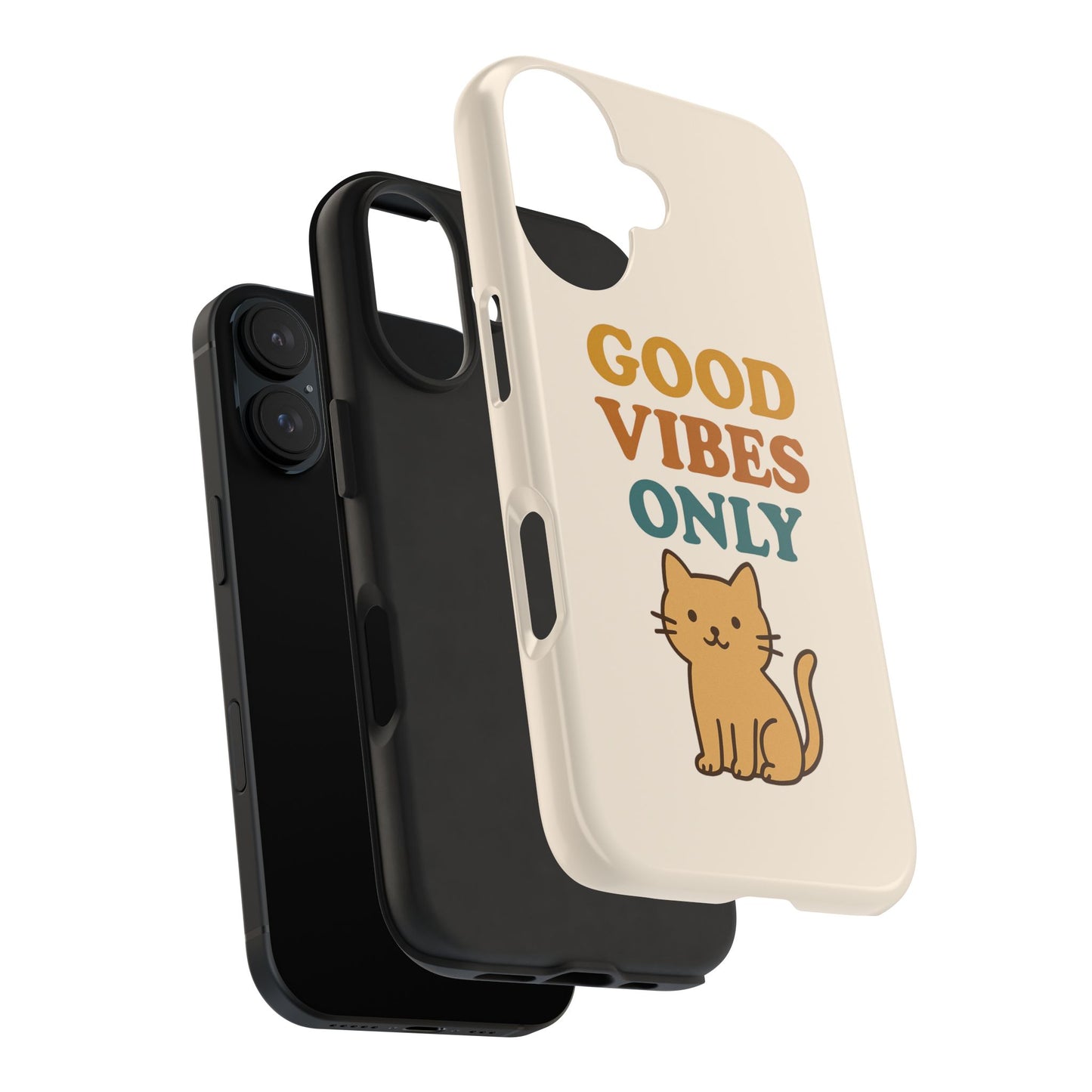 Good Vibes Only Cat Phone Case - Tough and Stylish Protection