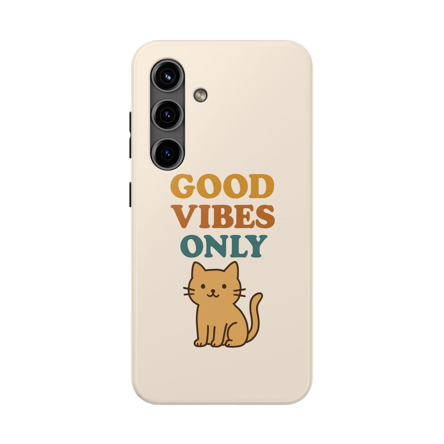 Good Vibes Only Cat Phone Case - Tough and Stylish Protection