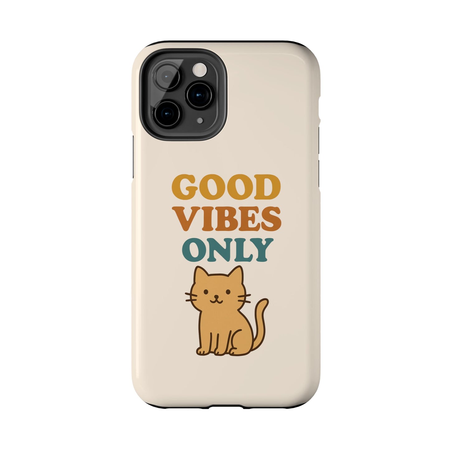 Good Vibes Only Cat Phone Case - Tough and Stylish Protection