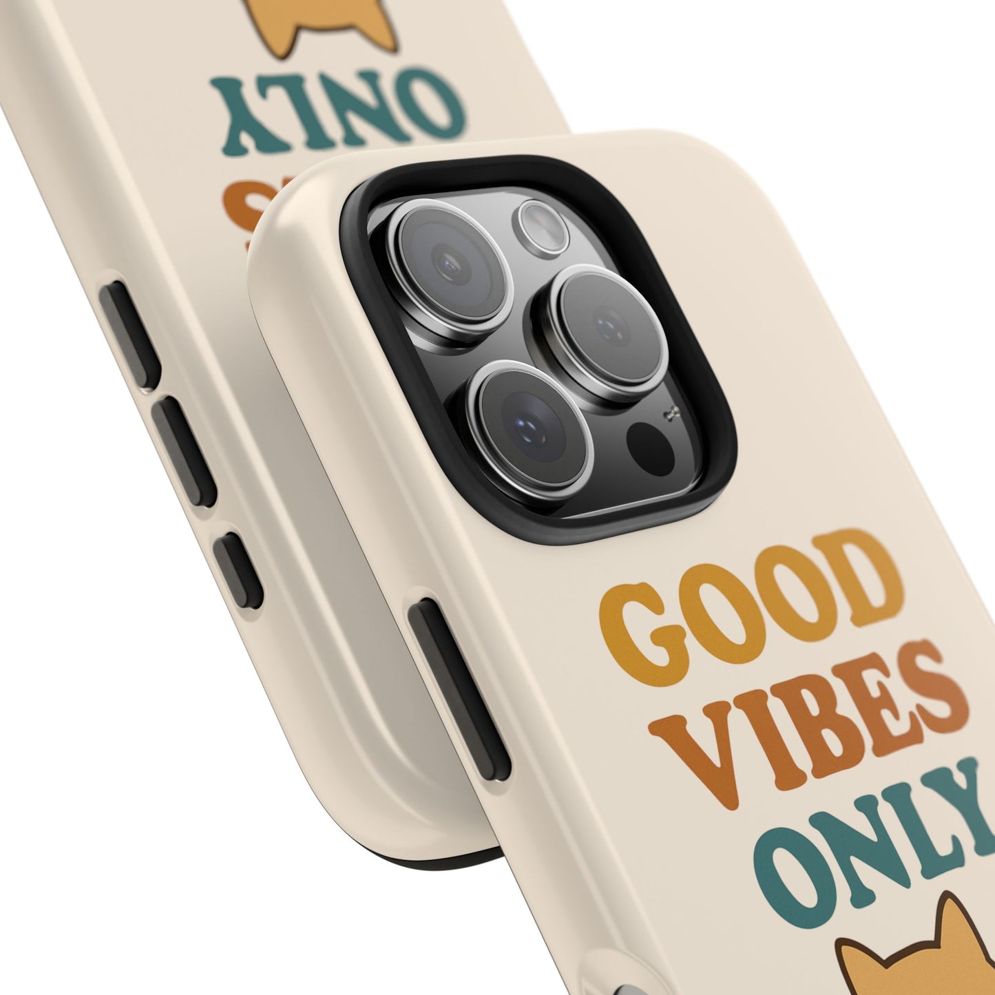 Good Vibes Only Cat Phone Case - Tough and Stylish Protection