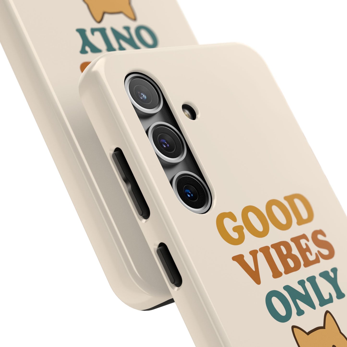 Good Vibes Only Cat Phone Case - Tough and Stylish Protection