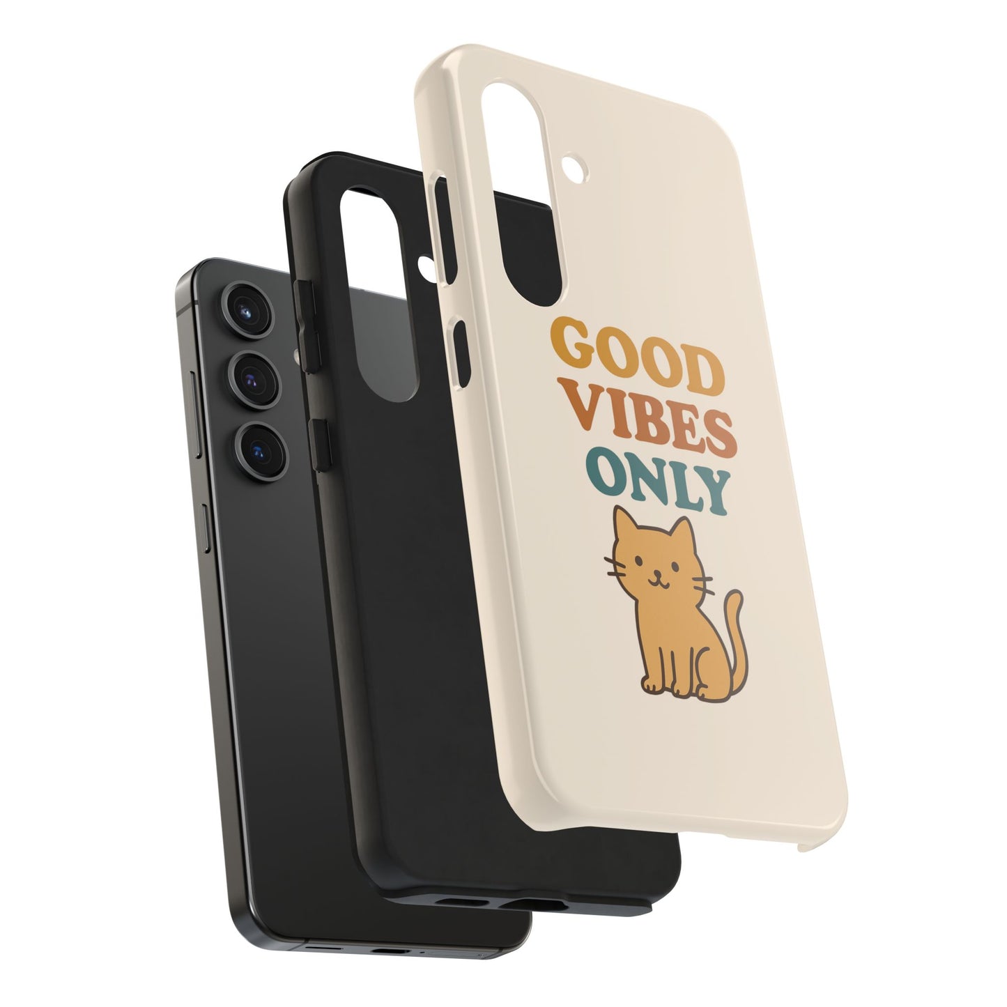 Good Vibes Only Cat Phone Case - Tough and Stylish Protection