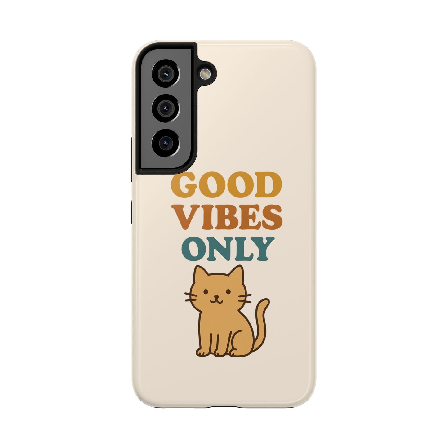 Good Vibes Only Cat Phone Case - Tough and Stylish Protection