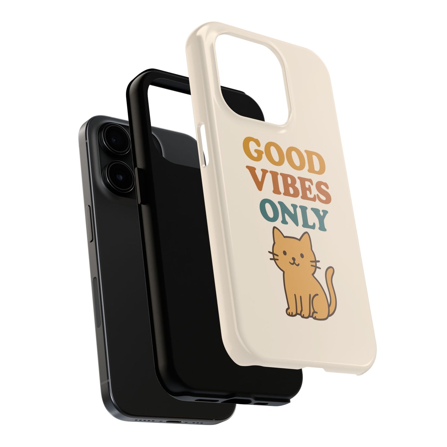 Good Vibes Only Cat Phone Case - Tough and Stylish Protection
