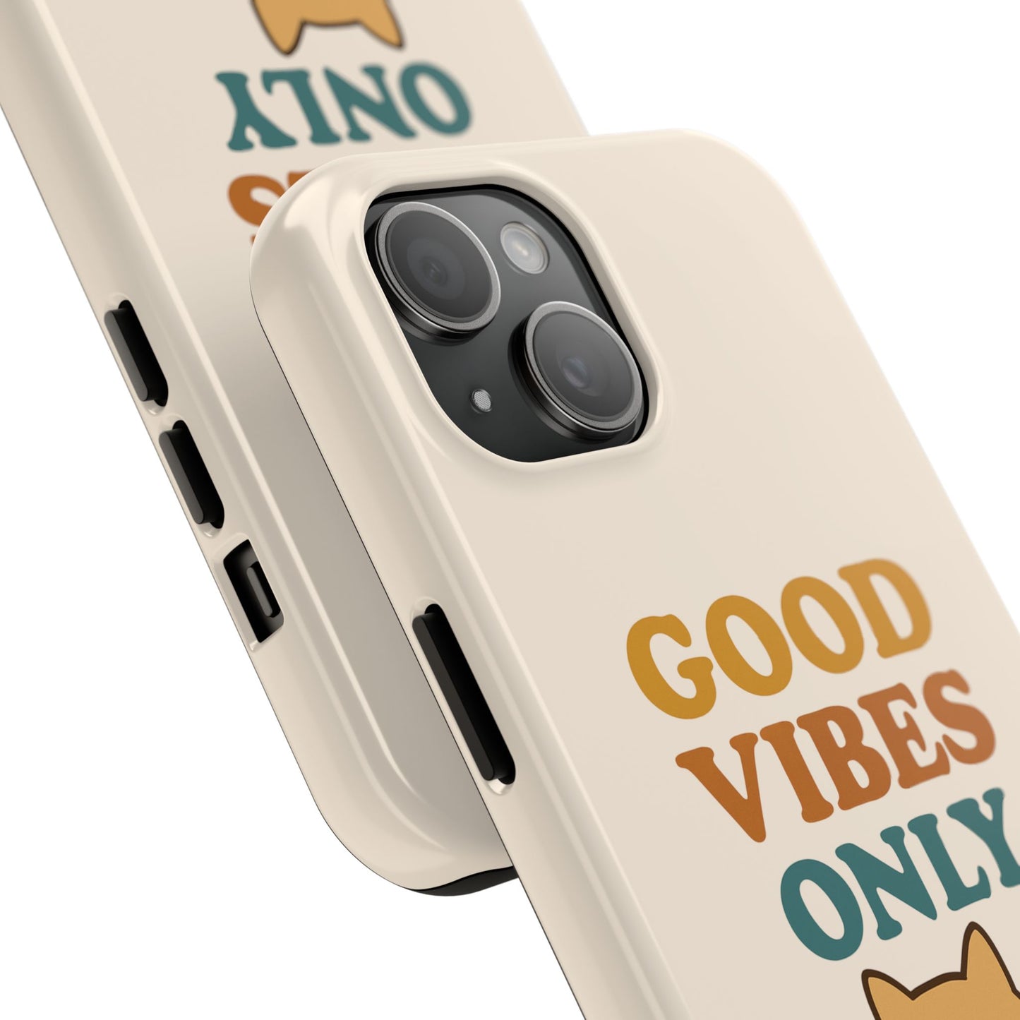 Good Vibes Only Cat Phone Case - Tough and Stylish Protection