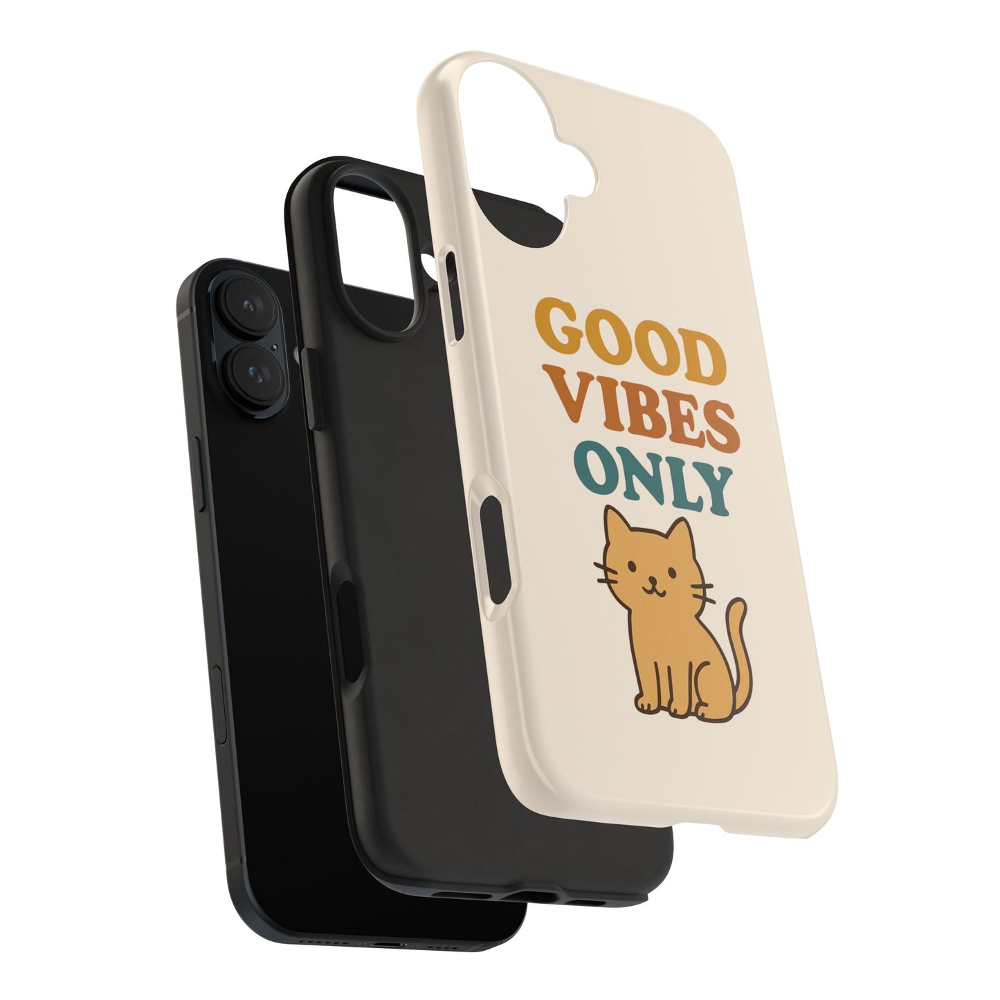 Good Vibes Only Cat Phone Case - Tough and Stylish Protection