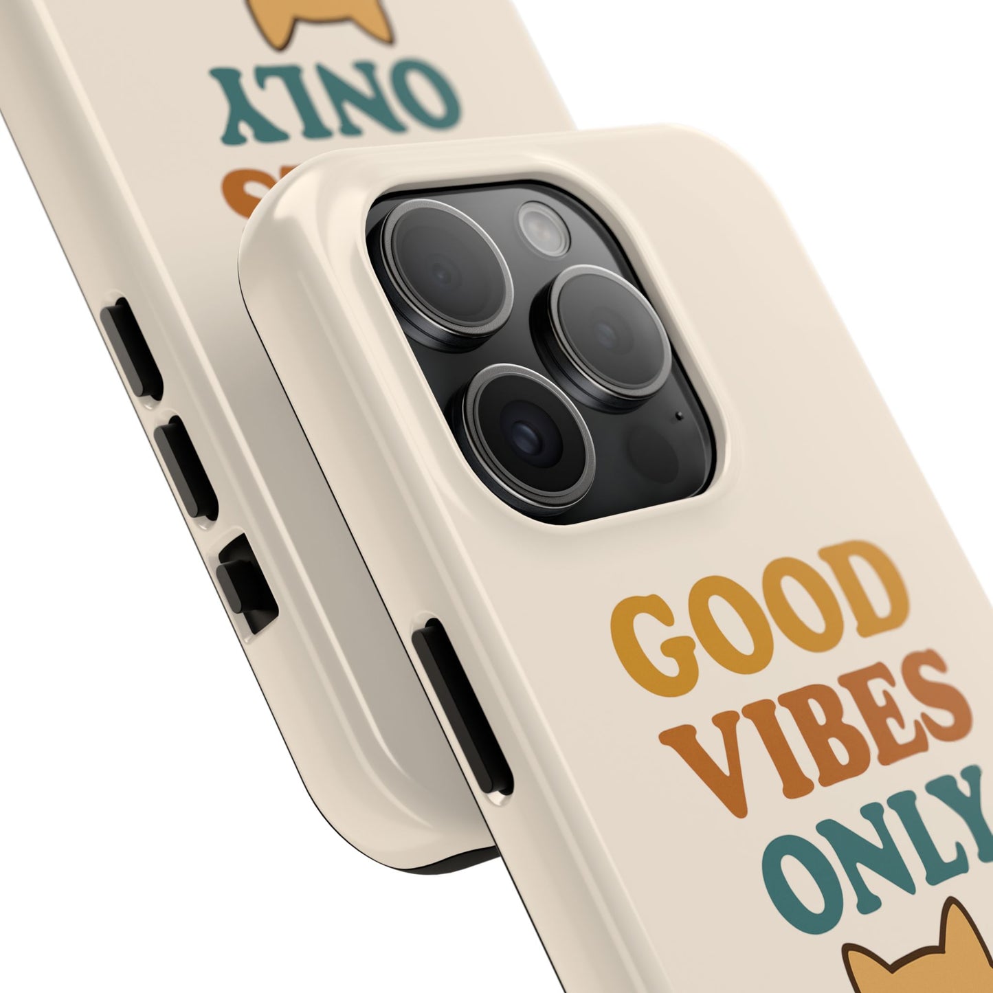 Good Vibes Only Cat Phone Case - Tough and Stylish Protection