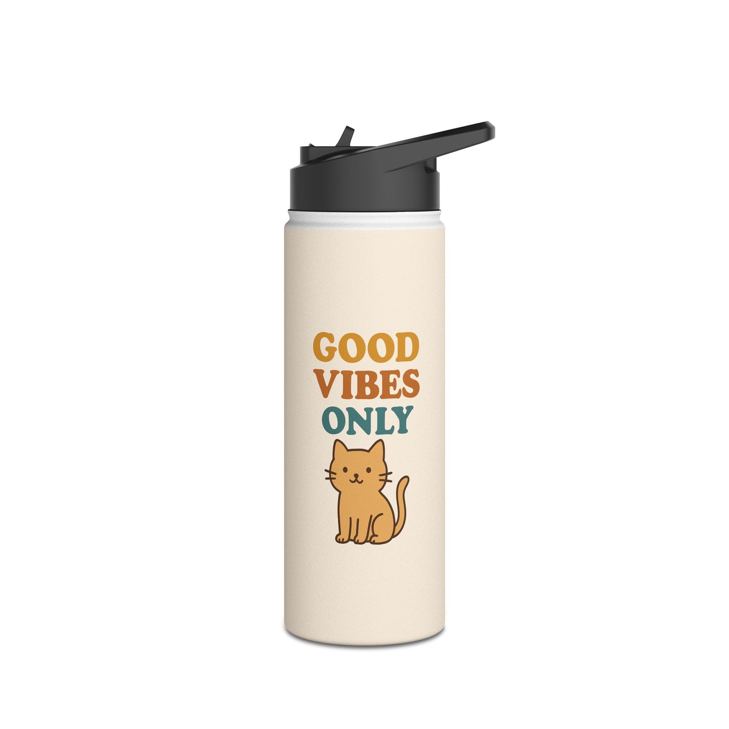 Good Vibes Only Stainless Steel Water Bottle