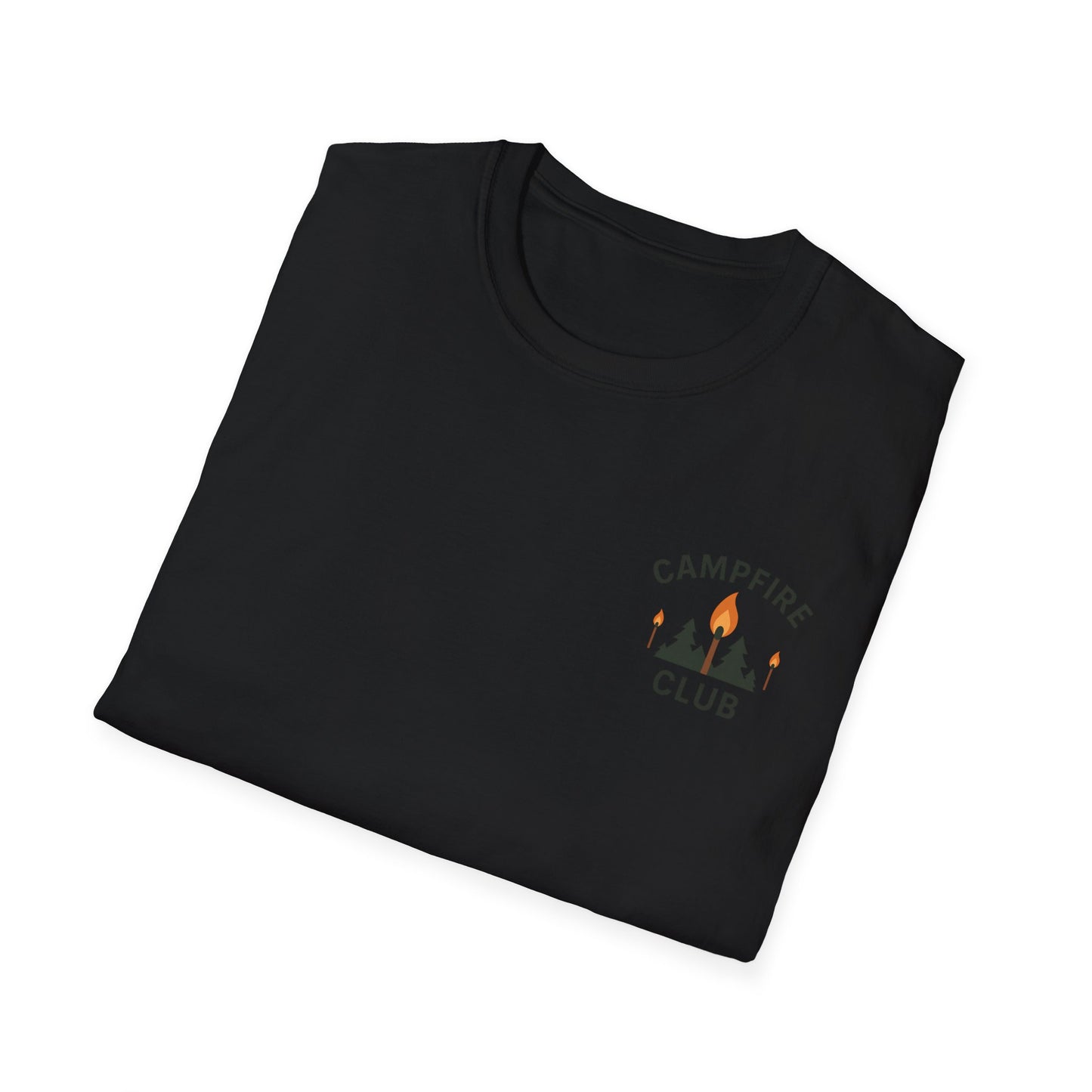 Campfire Club Unisex Softstyle T-Shirt - Perfect for Outdoor Adventures