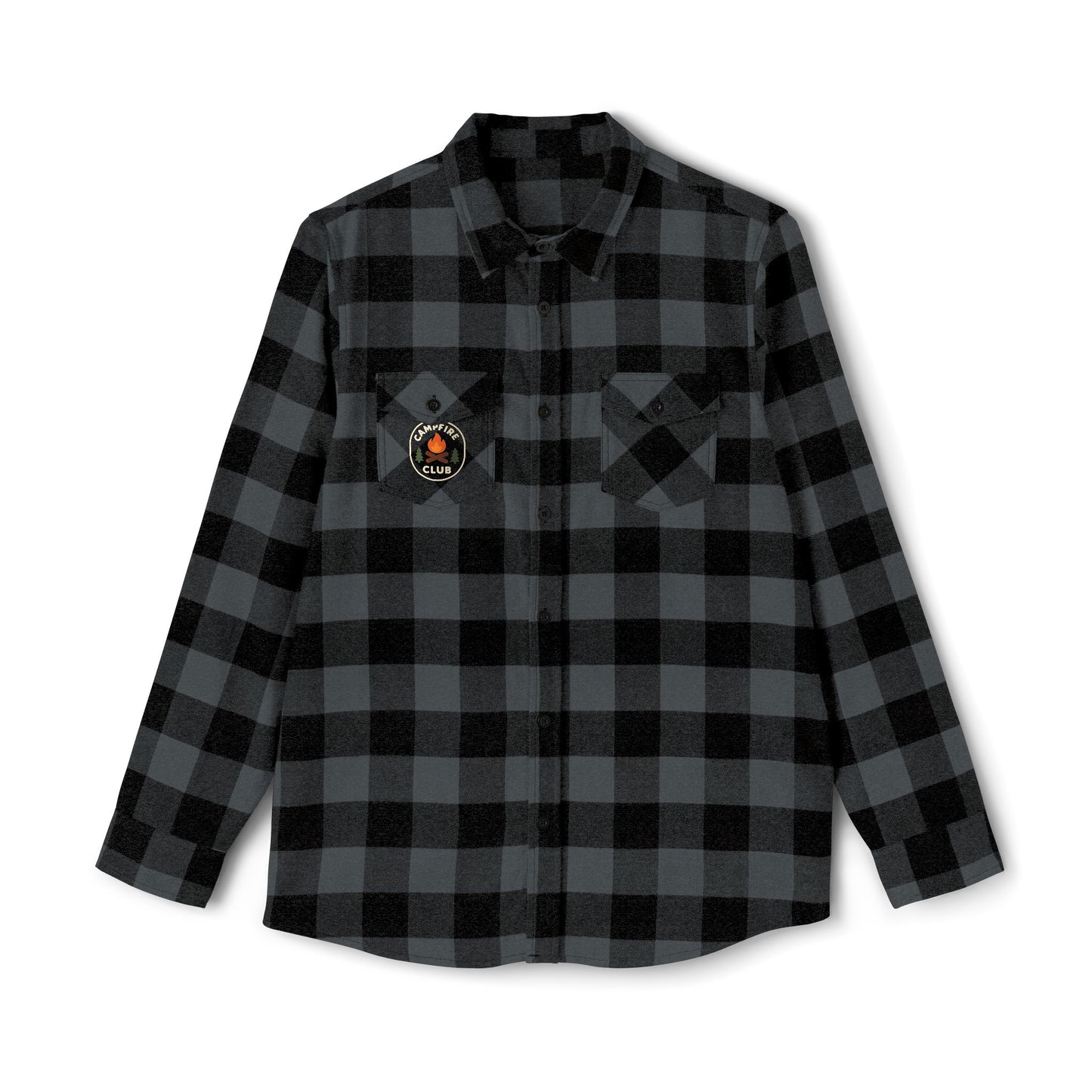 Unisex Flannel Shirt - Cozy Lumberjack Style with Club Patch