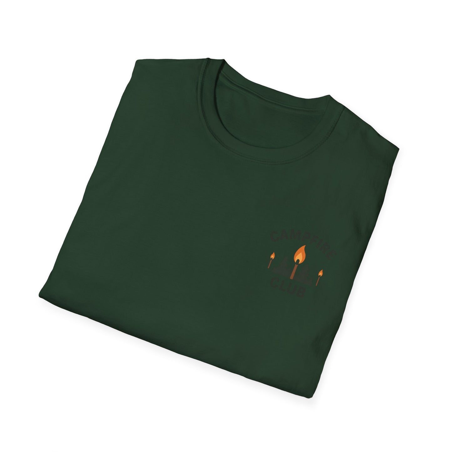Campfire Club Unisex Softstyle T-Shirt - Perfect for Outdoor Adventures