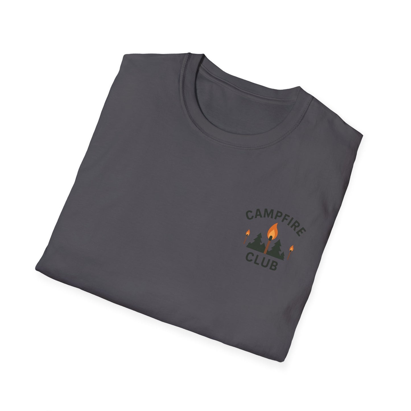 Campfire Club Unisex Softstyle T-Shirt - Perfect for Outdoor Adventures