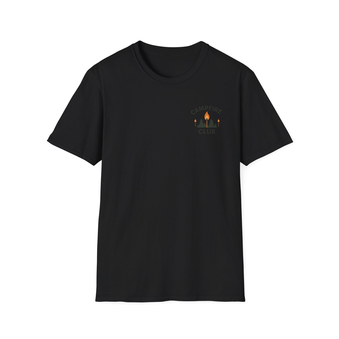 Campfire Club Unisex Softstyle T-Shirt - Perfect for Outdoor Adventures