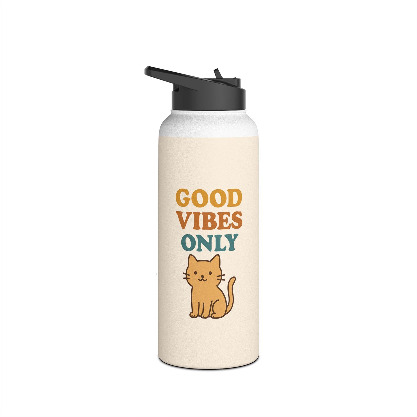Good Vibes Only Stainless Steel Water Bottle