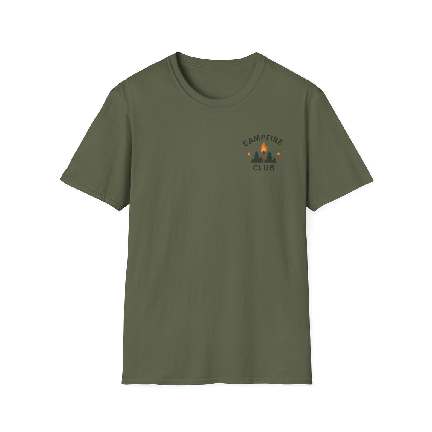 Campfire Club Unisex Softstyle T-Shirt - Perfect for Outdoor Adventures