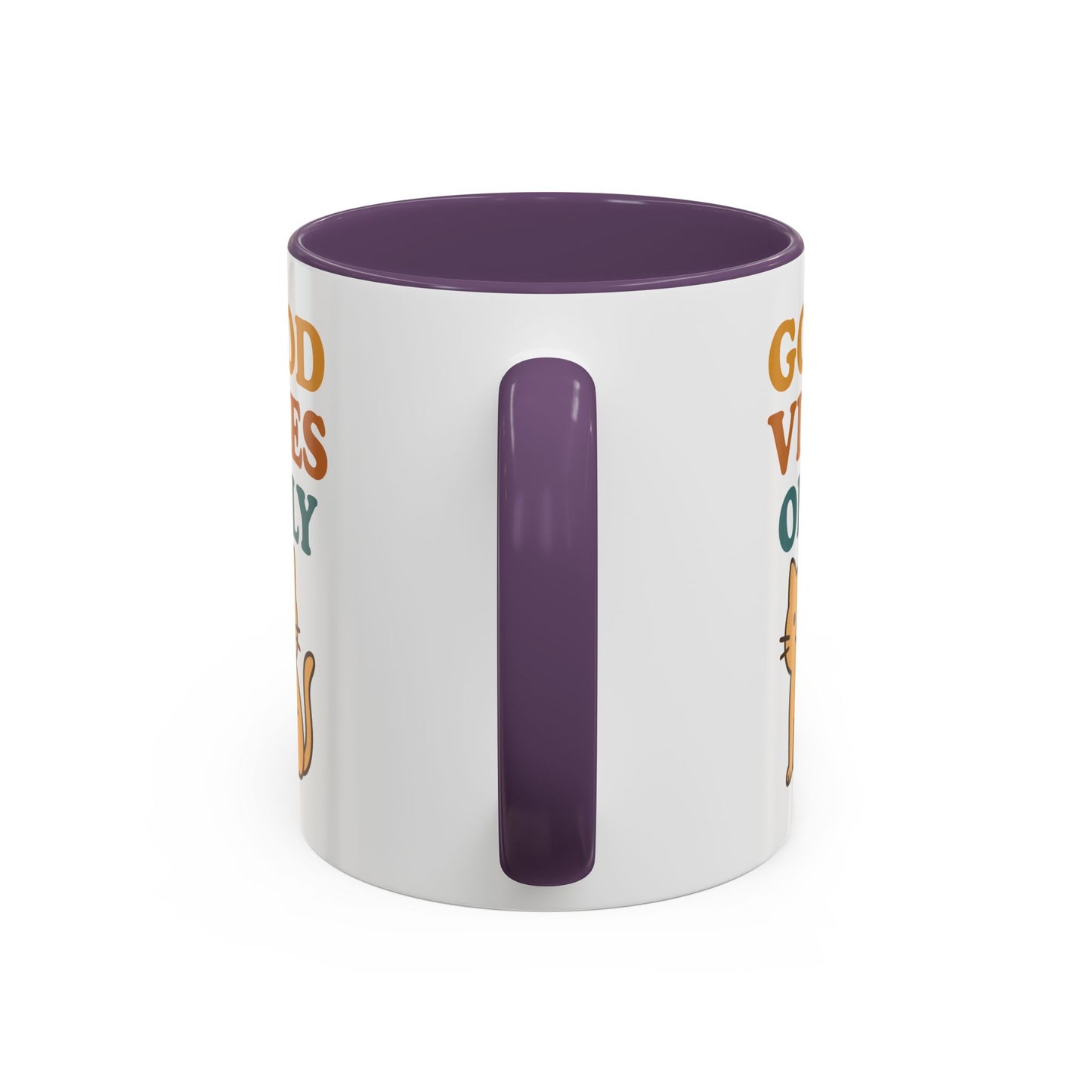 Good Vibes Only Cat Accent Coffee Mug - 11oz & 15oz