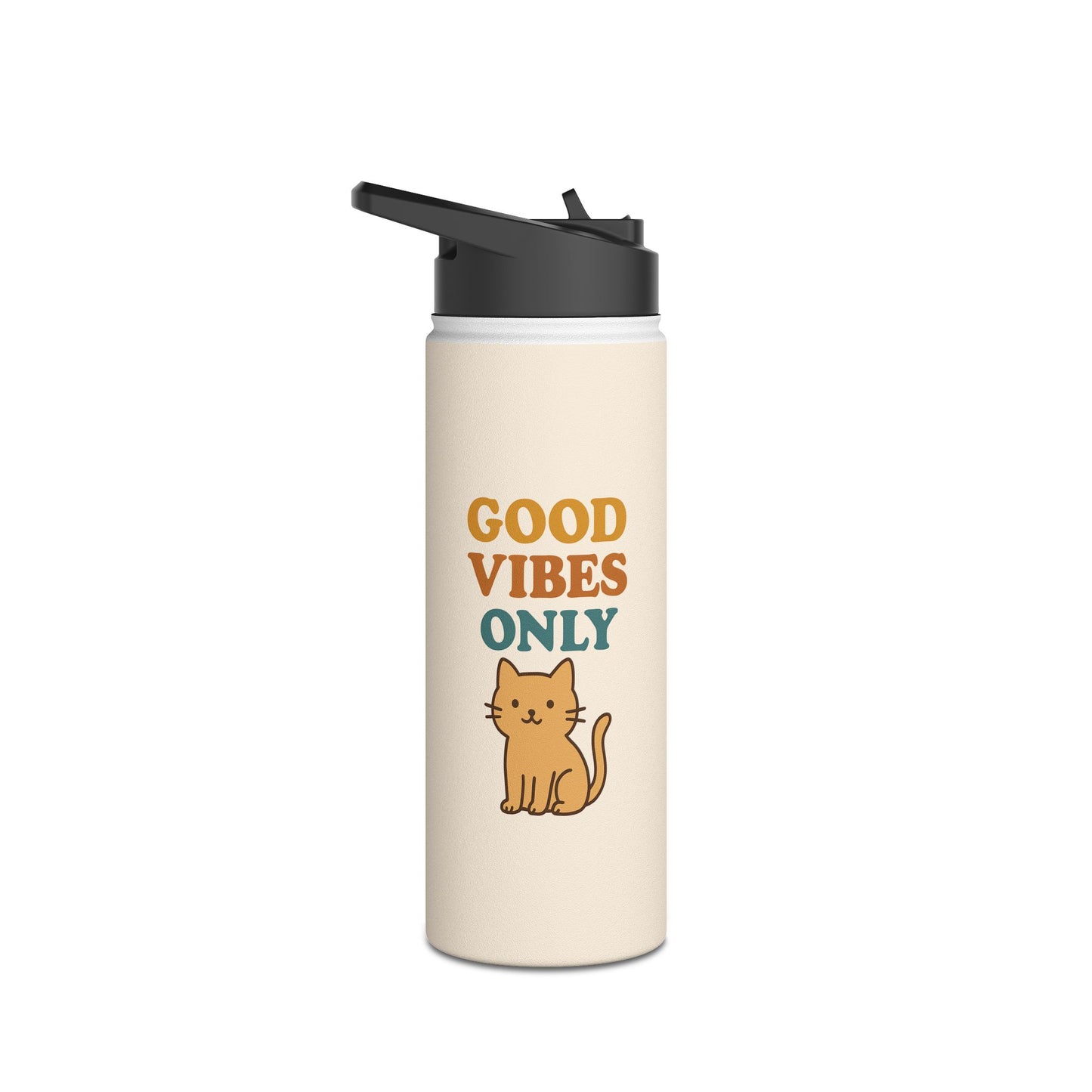 Good Vibes Only Stainless Steel Water Bottle
